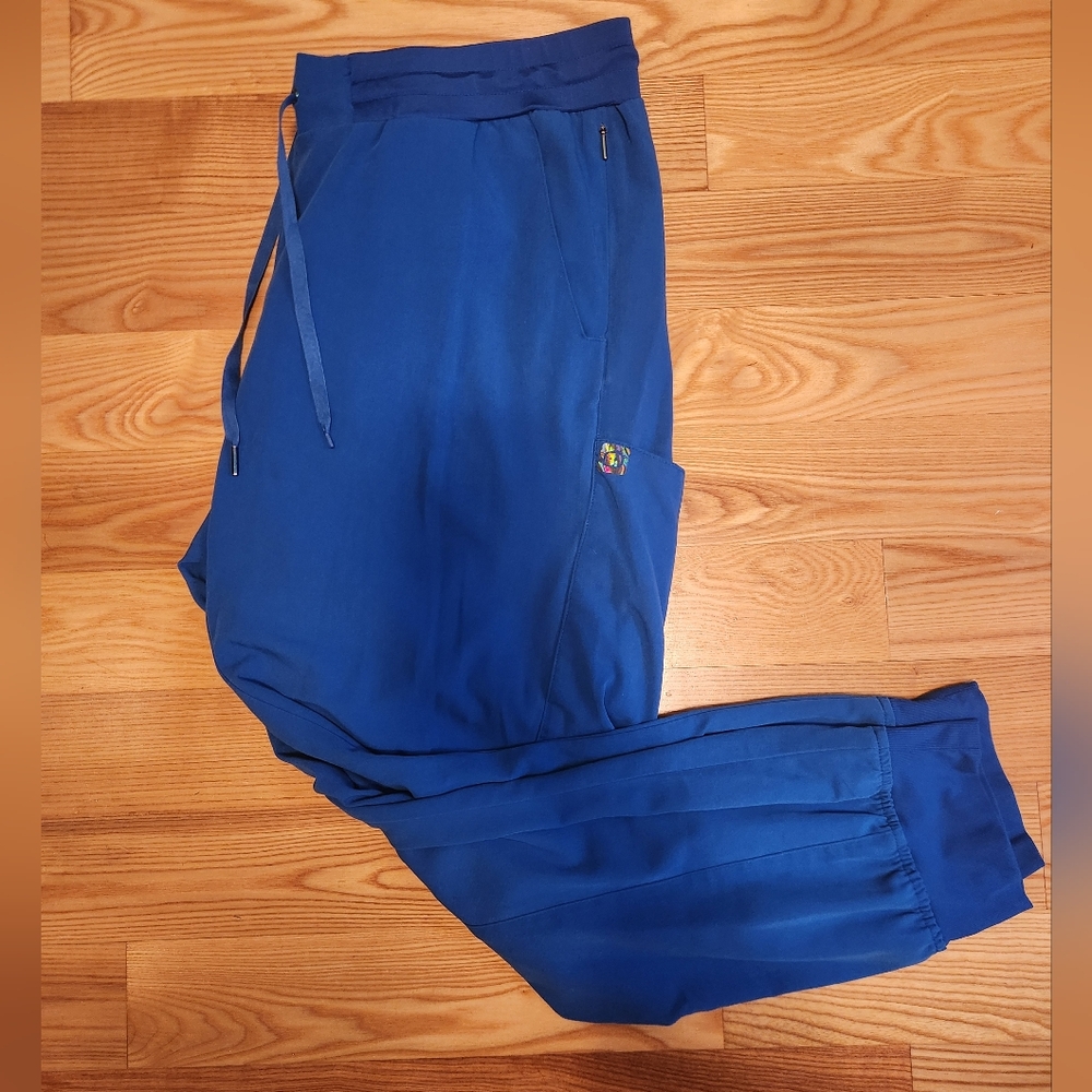 Wonderwink Aero cobalt blue cargo jogger scrub pants, women's XL